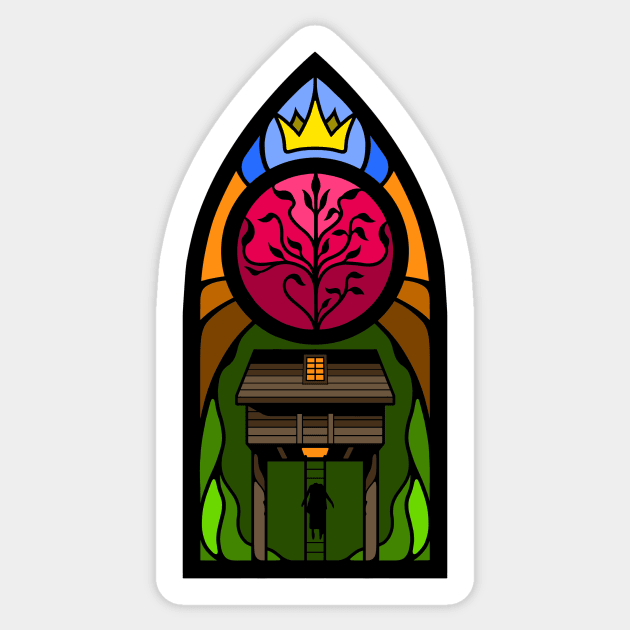 Hereditary Stained Glass Sticker by Creative Terror